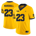 Men's #23 Jordan Marshall Michigan Wolverines College Football Jersey