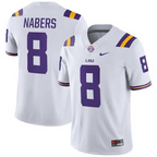 Men's #8 Malik Nabers LSU Tigers College Football Jersey