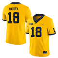 Men's #18 Jesse Madden Michigan Wolverines College Football Jersey