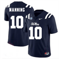 Men's #10 Eli Manning Ole Miss Rebels College Football Jersey