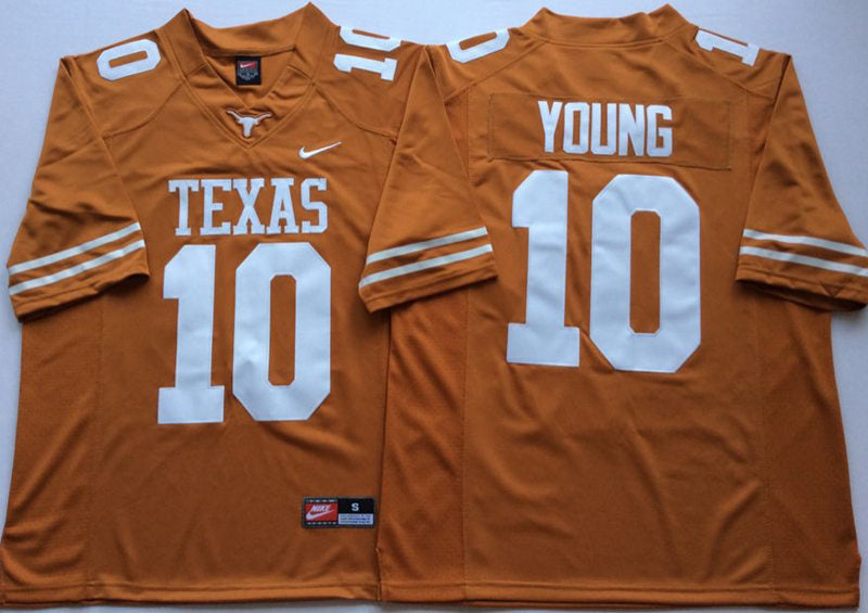 Texas Longhorns #10 Vince Young College Football Jersey