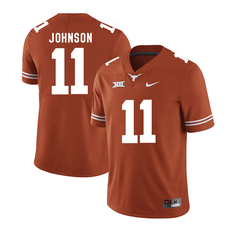 Texas Longhorn #11 Derrick Johnson College Football Jersey