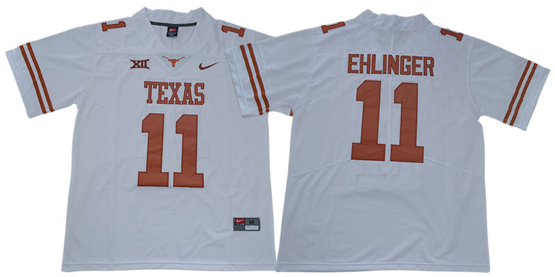 Texas Longhorns #11 Sam Ehlinger College Football Jersey