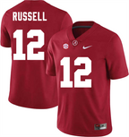 Men's #12 Keelon Russell Alabama Crimson Tide College Football Jersey