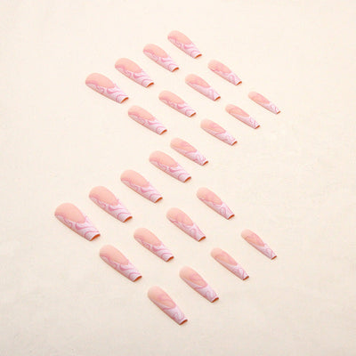 LuvLiner Heart Stripe Press-On Nails – Chic & Ready-to-Wear Glam