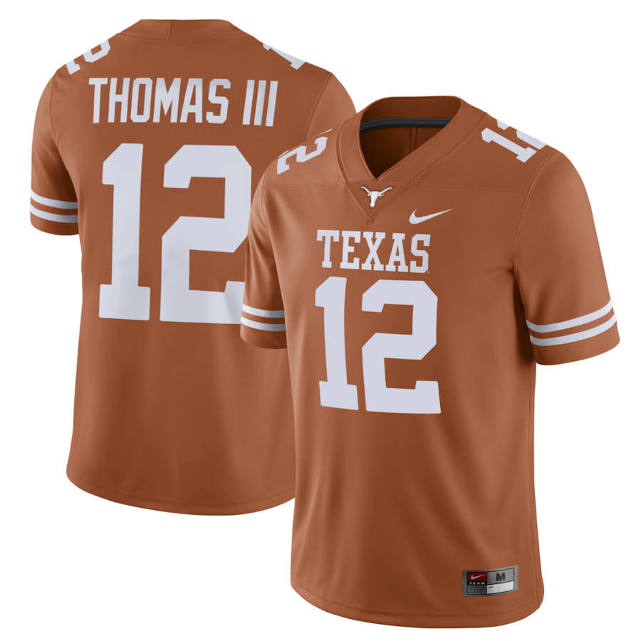 Texas Longhorn #12 Earl Thomas III College Football Jersey