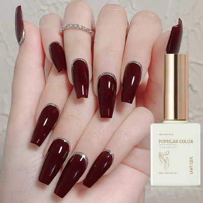 VividVarnish UV Polish – Durable Wine Red Shades with Long-Lasting Hold