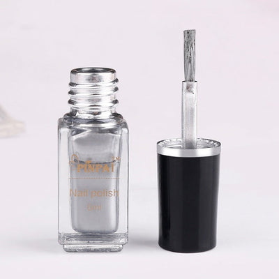 ChromeSheen Mirror Silver Nail Polish – 6ml Eco-Friendly Metallic Shine
