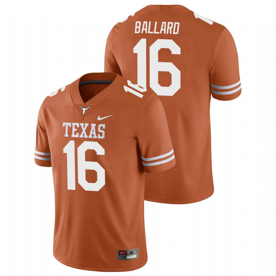 Texas Longhorn #16 Ben Ballard College Football Jersey