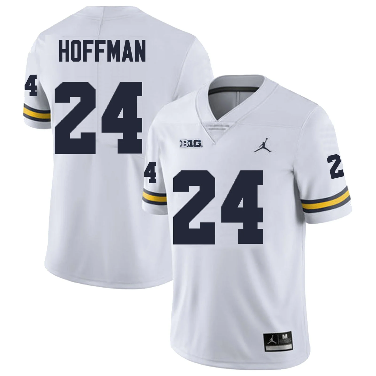 Men's #24 Jalen Hoffman Michigan Wolverines College Football Jersey