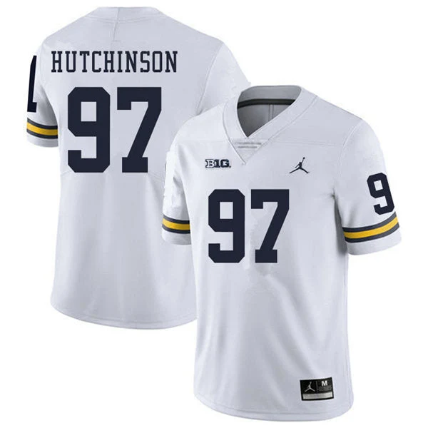 Men's #97 Aidan Hutchinson Michigan Wolverines College Football Jersey