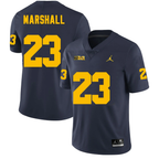 Men's #23 Jordan Marshall Michigan Wolverines College Football Jersey