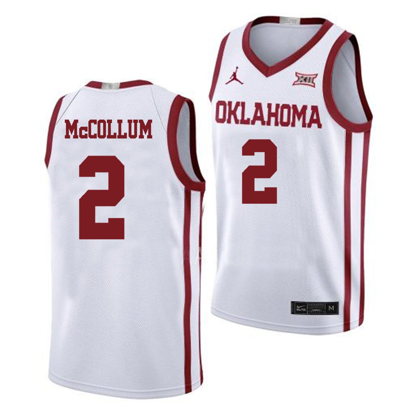 Men's #2 TJavian McCollum Oklahoma Sooners College Basketball Jersey