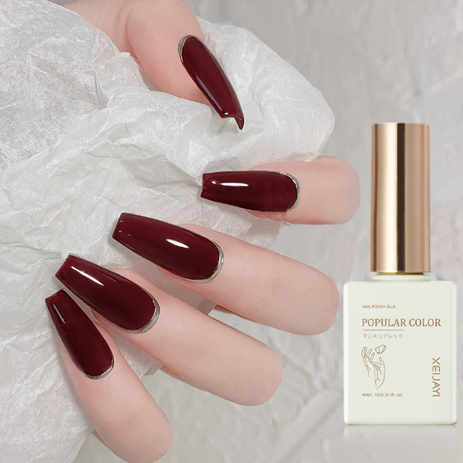 VividVarnish UV Polish – Durable Wine Red Shades with Long-Lasting Hold