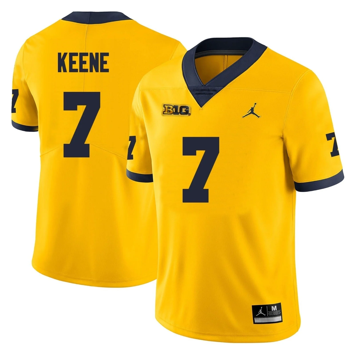 Men's #7 Mikey Keene Michigan Wolverines College Football Jersey