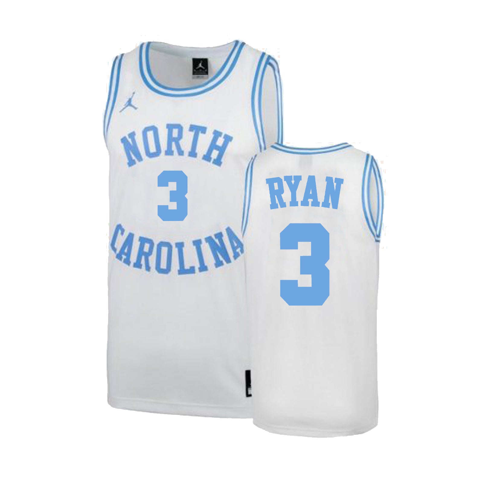 Men's #3 Cormac Ryan North Carolina Tar Heels College Basketball Jersey