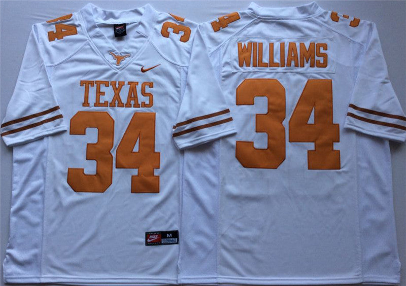 Texas Longhorns #34 Ricky Williams College Football Jersey