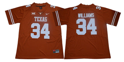 Texas Longhorns #34 Ricky Williams College Football Jersey