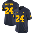 Men's #24 Jalen Hoffman Michigan Wolverines College Football Jersey