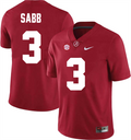 Men's #3 Keon Sabb Alabama Crimson Tide College Football Jersey