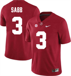 Men's #3 Keon Sabb Alabama Crimson Tide College Football Jersey