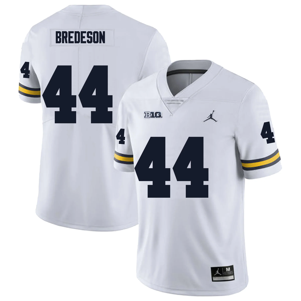 Men's #44 Max Bredeson Michigan Wolverines College Football Jersey