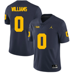 Men's #0 Tré Williams Michigan Wolverines College Football Jersey