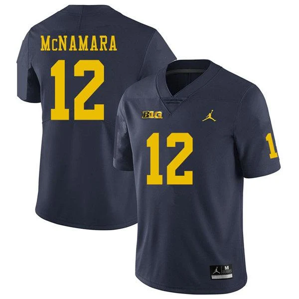 Men's #12 Cade McNamara Michigan Wolverines College Football Jersey