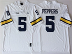 Men's #5 Jabrill Peppers Michigan Wolverines College Football Jersey