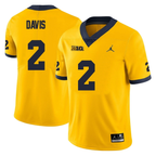 Men's #2 Jadyn Davis Michigan Wolverines College Football Jersey