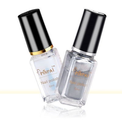 ChromeSheen Mirror Silver Nail Polish – 6ml Eco-Friendly Metallic Shine