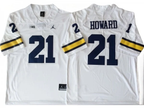 Men's #21 Desmond Howard Michigan Wolverines College Football Jersey