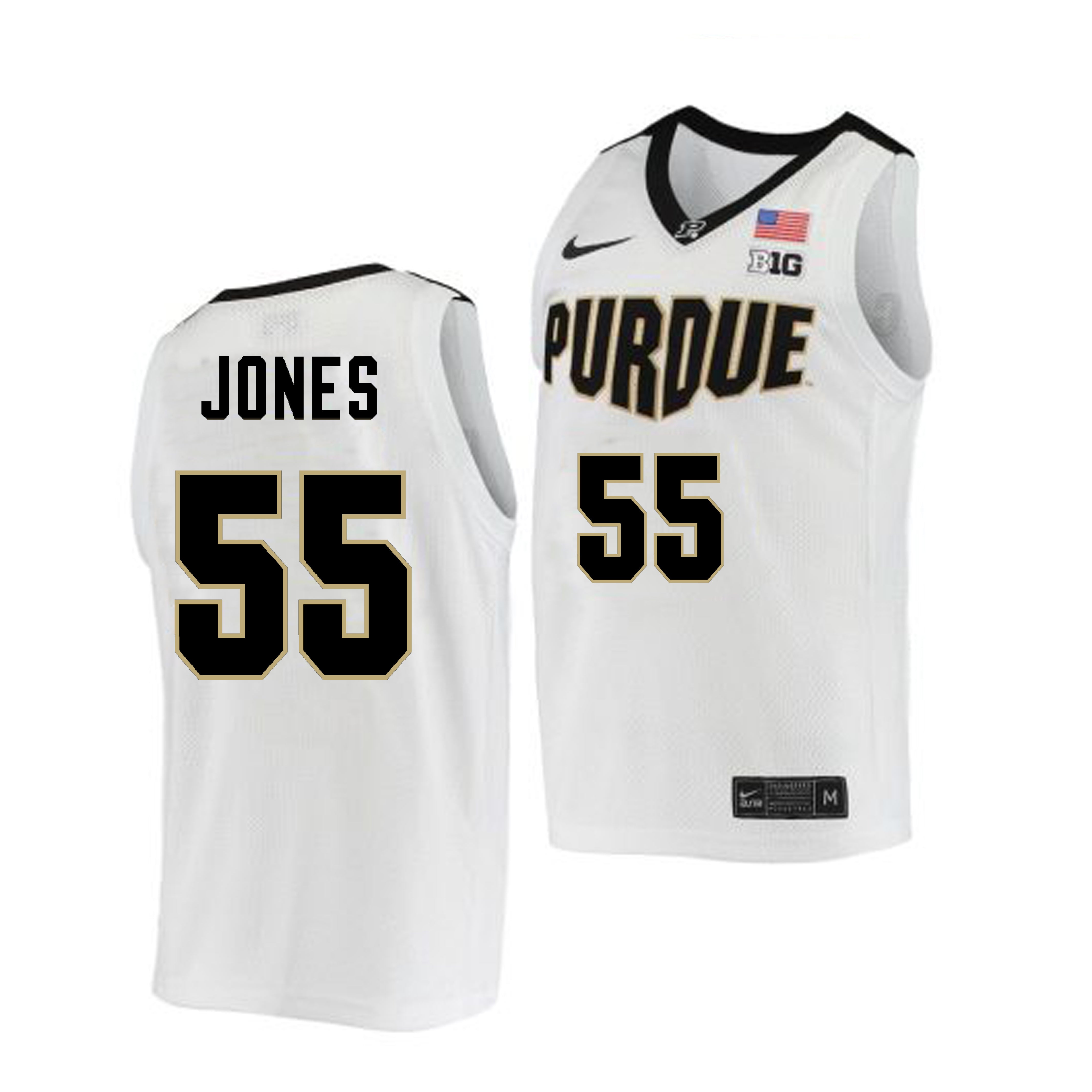 Men's #55 Lance Jones Purdue Boilermakers College Basketball Jersey