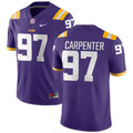 Men's #97 Dylan Carpenter LSU Tigers College Football Jersey