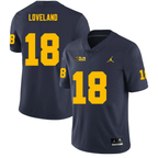 Men's #18 Colston Loveland Michigan Wolverines College Football Jersey