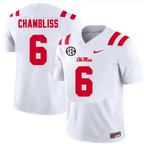Men's #6 Trinidad Chambliss Ole Miss Rebels College Football Jersey
