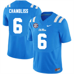Men's #6 Trinidad Chambliss Ole Miss Rebels College Football Jersey