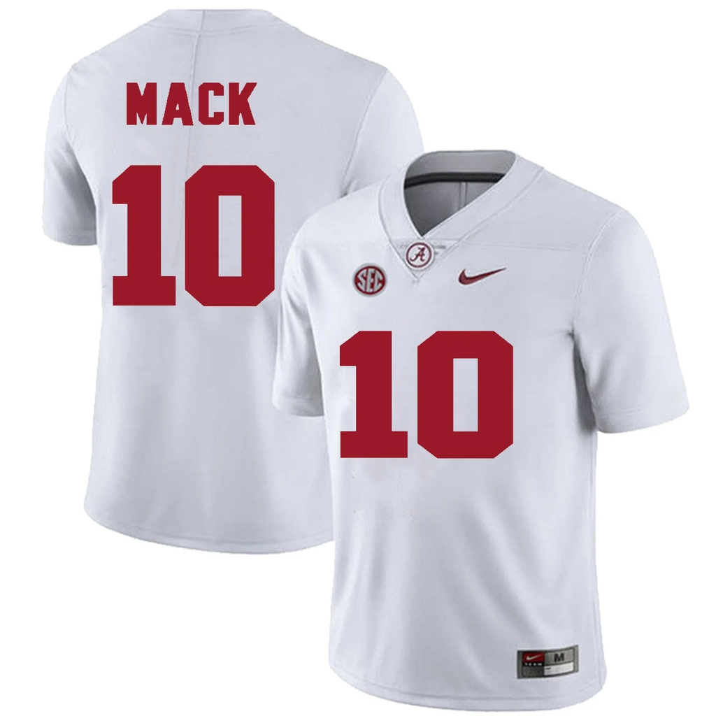 Men's #10 Austin Mack Alabama Crimson Tide College Football Jersey