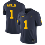 Men's #1 Donaven McCulley Michigan Wolverines College Football Jersey