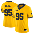 Men's #95 Trey Pierce Michigan Wolverines College Football Jersey