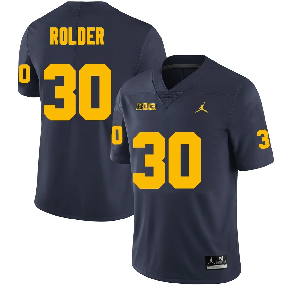 Men's #30 Jimmy Rolder Michigan Wolverines College Football Jersey