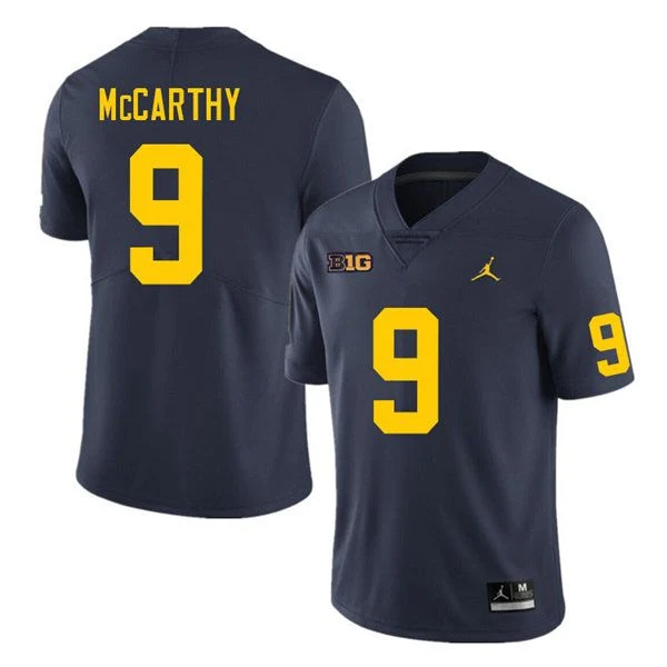Men's #9 J.J. McCarthy Michigan Wolverines College Football Jersey