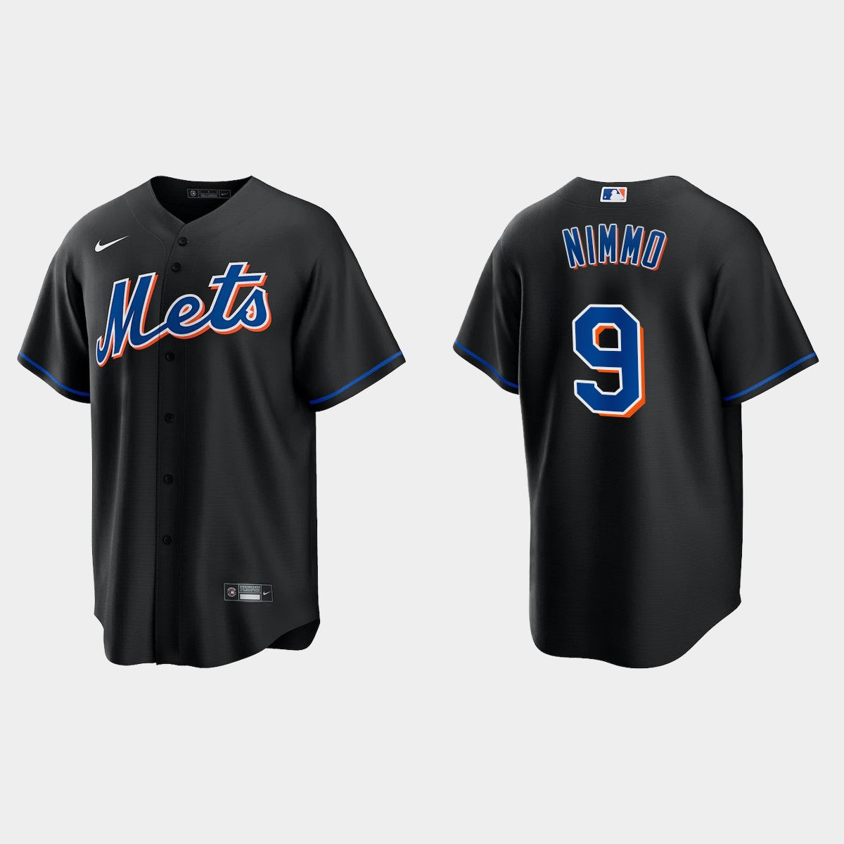 Mens New York Mets #9 Brandon Nimmo Baseball Jersey