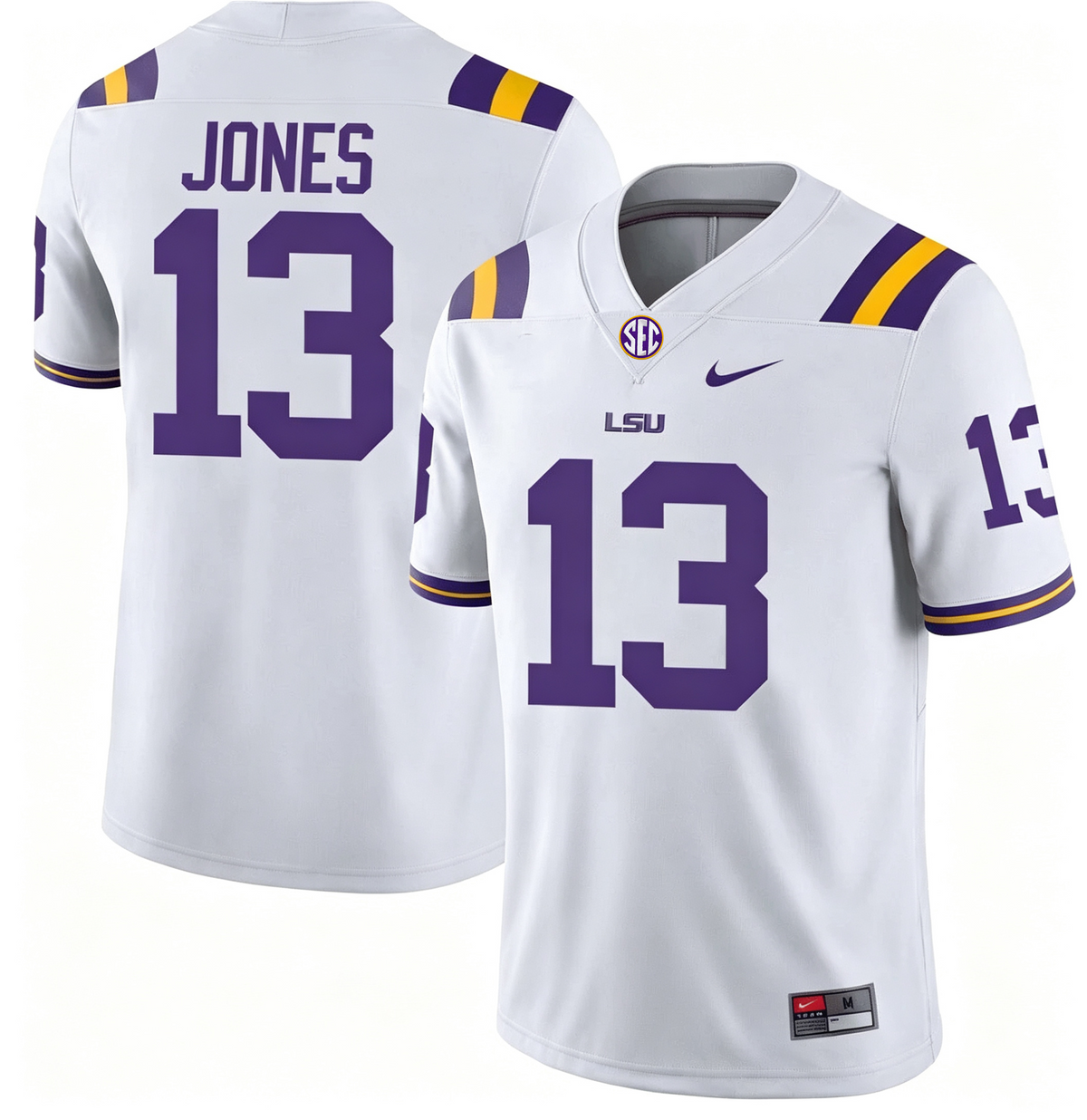 Men's #13 Dilin Jones LSU Tigers College Football Jersey