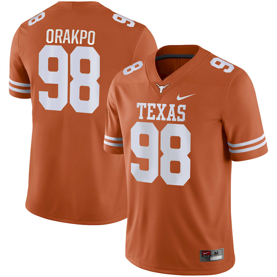 Texas Longhorn #98 Brian Orakpo College Football Jersey