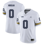 Men's #0 Semaj Morgan Michigan Wolverines College Football Jersey