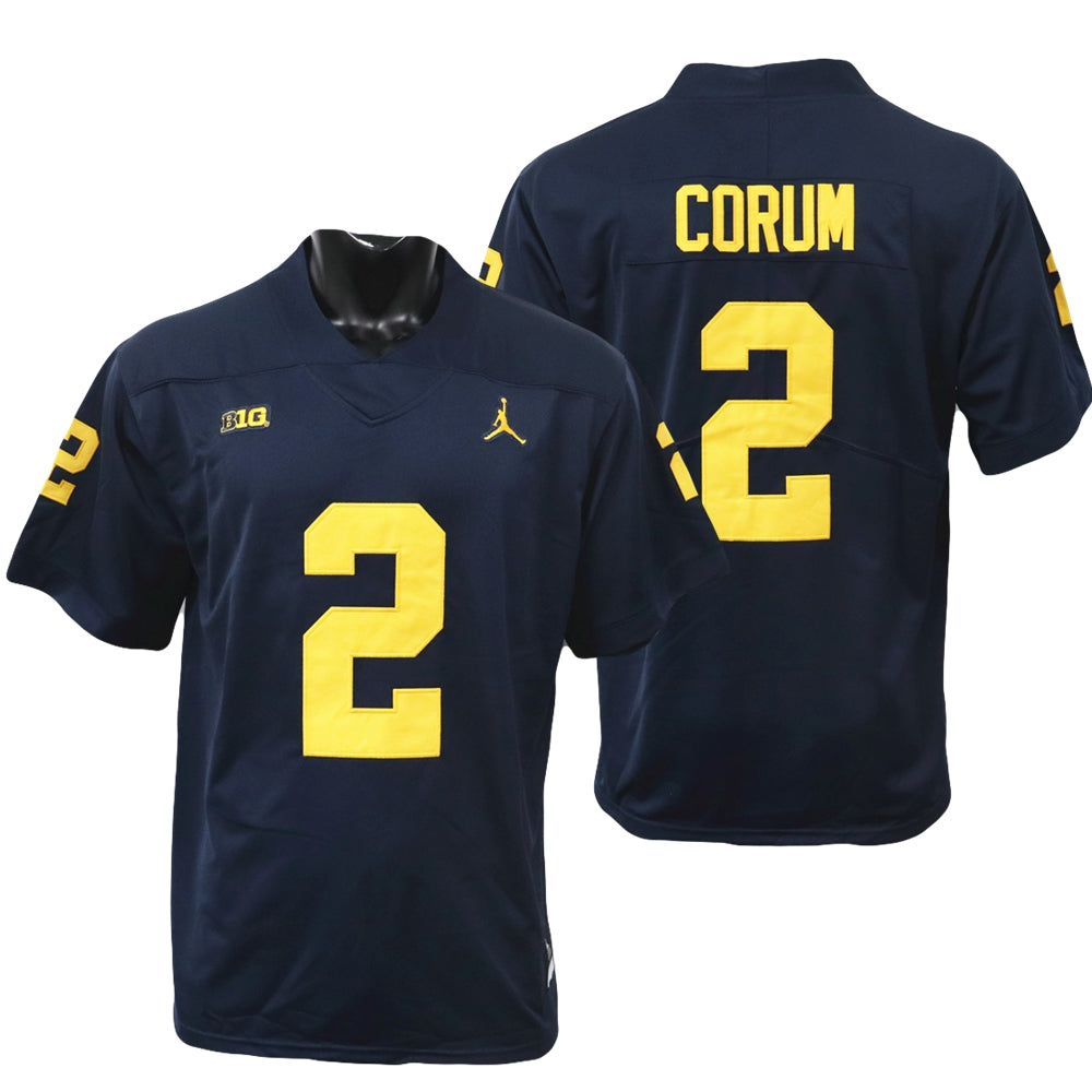 Men's #2 Blake Corum Michigan Wolverines College Football Jersey