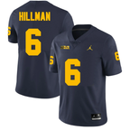 Men's #6 Brandyn Hillman Michigan Wolverines College Football Jersey