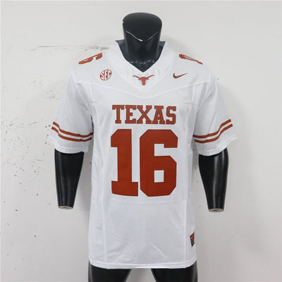 Men’s Texas Longhorns #16 Arch Manning College Football Jersey