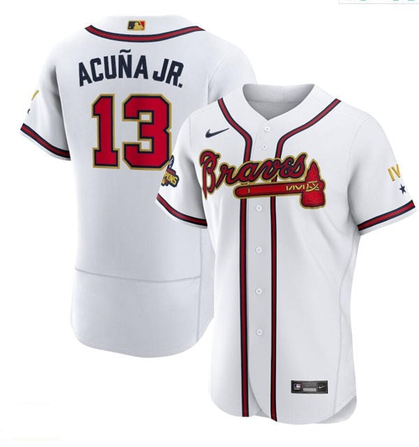 Men's Atlanta Braves #13 Ronald Acuna Jr. Baseball Jersey